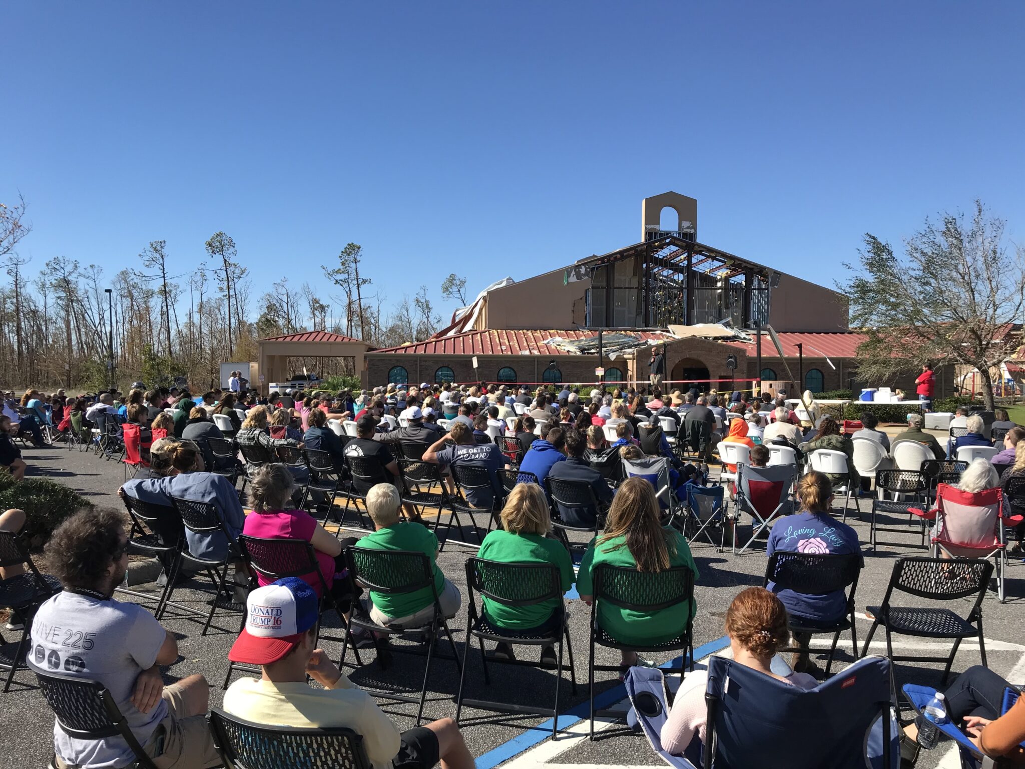 October 2018 Lynn Haven UMC Worship in the Lynn Haven UMC Transmitter Campus parking lot